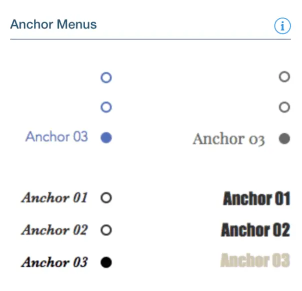 menu anchor wordpress