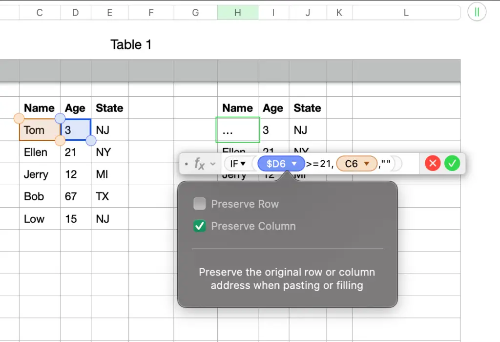 mac numbers conditional formatting whole row