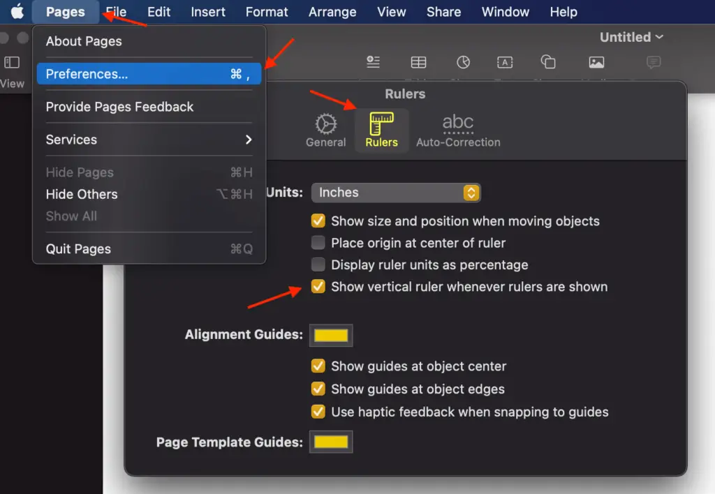 mac os x ruler